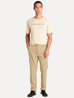 Calça Tommy Jeans Sarja Masculina Chino Scanton Cáqui