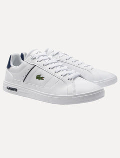 Tênis Lacoste Masculino Couro Europa Pro Leather Wht/Navy Branco