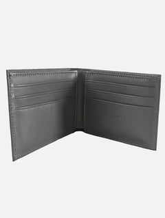 Carteira Original Penguin Masculina Couro Lisa Logo Grafite