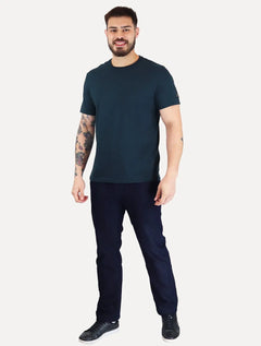 Camiseta Calvin Klein Jeans Masculina Patch CK Lateral Azul Marinho