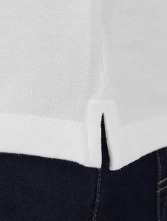 Polo Calvin Klein Masculina Piquet Regular Básica Mono Sem Friso Branca