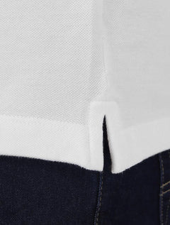 Polo Calvin Klein Masculina Piquet Regular Básica Mono Sem Friso Branca