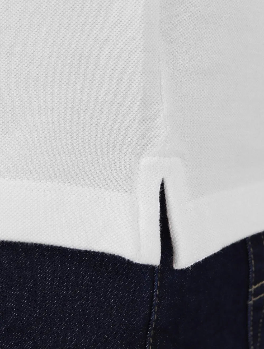 Polo Calvin Klein Masculina Piquet Regular Básica Mono Sem Friso Branca