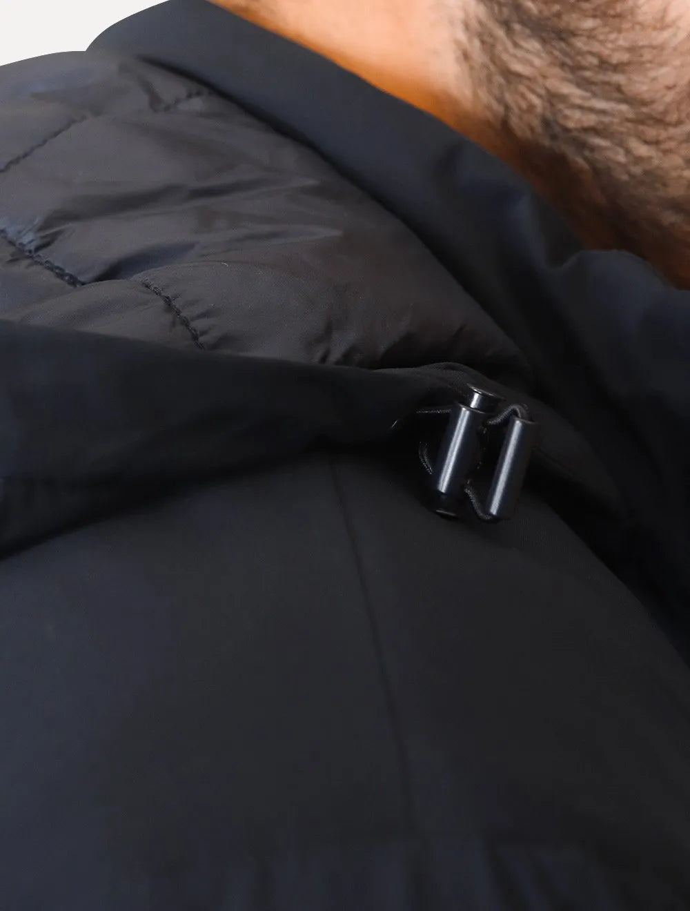 Jaqueta Dudalina Masculina Parka Nylon Tech Capuz Azul Marinho
