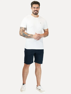Bermuda Tommy Hilfiger Masculina Sarja Brooklyn 9in Azul Marinho