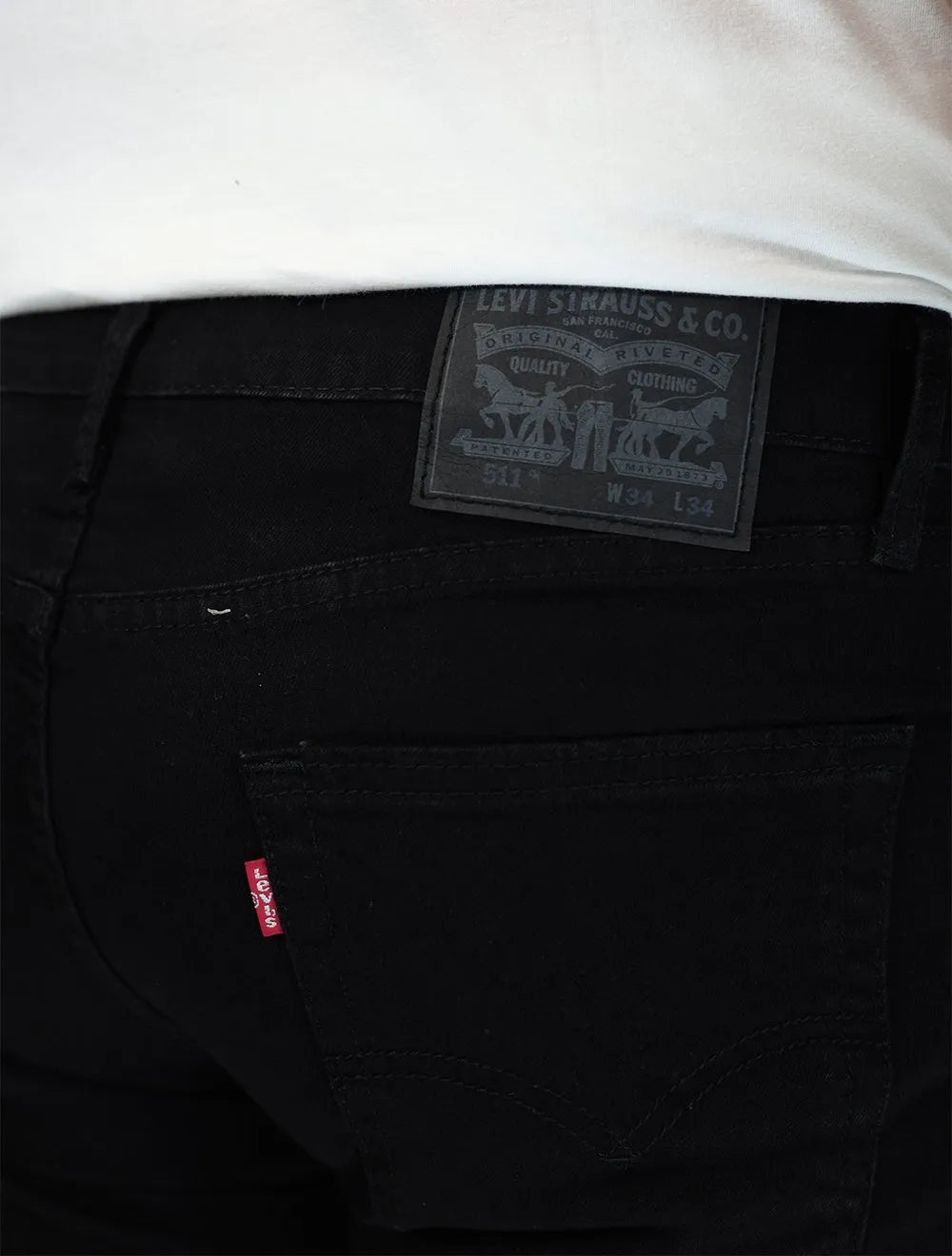 Calça Levis Jeans Masculina 511 Slim Taper Flex Preta