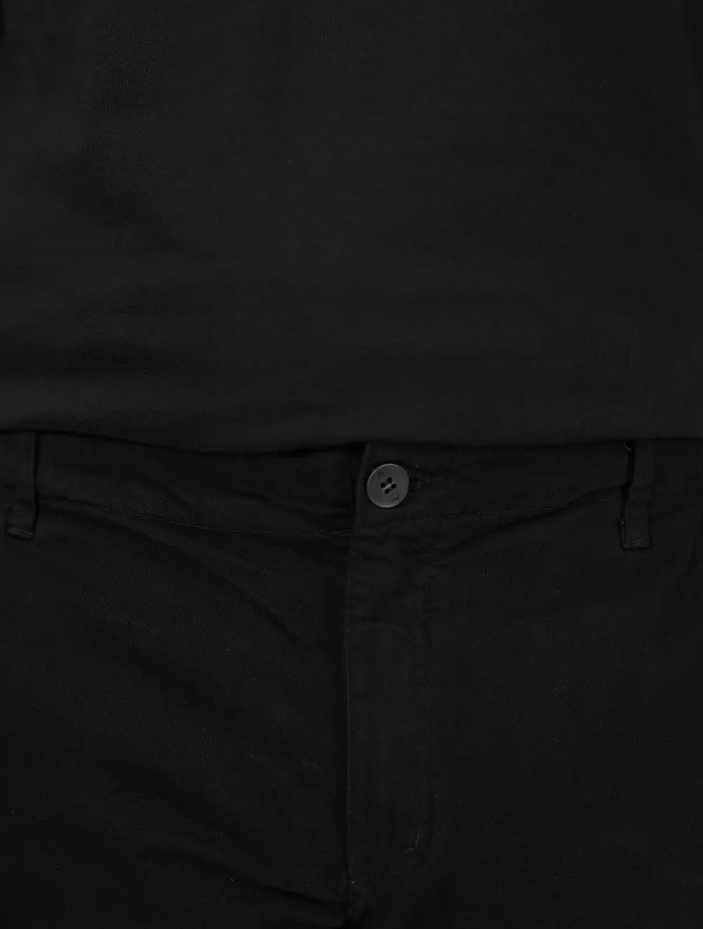 Calça Aramis Masculina Chino Sarja Classica Button Preta