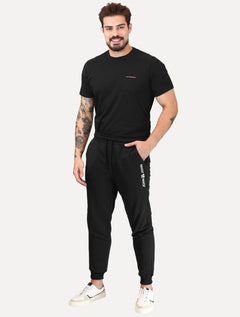 Calça John John Moletom Masculina New Basic Black Preta