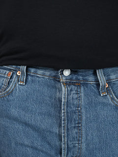 Calça Jeans Levis Masculina 501 Original Azul Médio