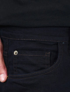 Calça Dudalina Jeans Masculina Right Stretch Five Pockets Browm Icon Escura