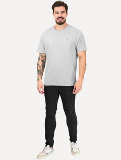 Camiseta Calvin Klein Jeans Naturals Outline CK Logo Cinza