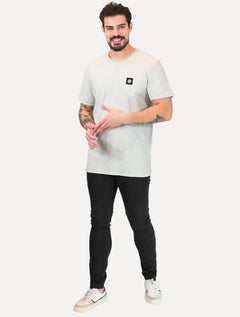 Camiseta Osklen Masculina Slim Rough Snow Clinic Areia