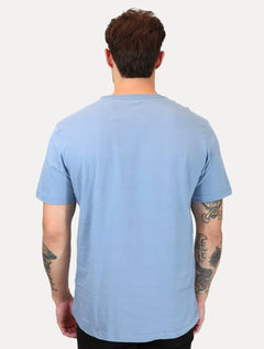 Camiseta Aramis Masculina Basic Lisa Mono Icon Azul Médio