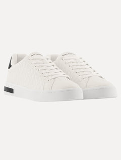Tênis Armani Exchange Masculino London Logado Branco