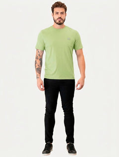 Camiseta Individual Masculina Comfort Pima Soft Touch Azul Claro