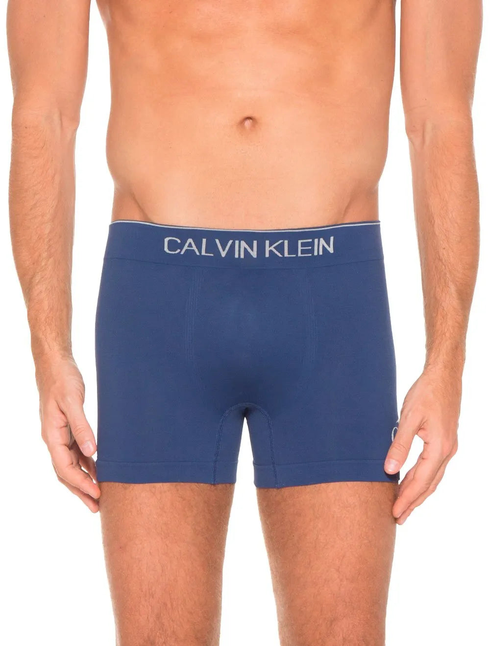 Cueca Calvin Klein Trunk Seamless Logo Lat Azul Escuro
