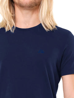 Camiseta Ellus Masculina Cotton Fine Aquarela Classic Azul