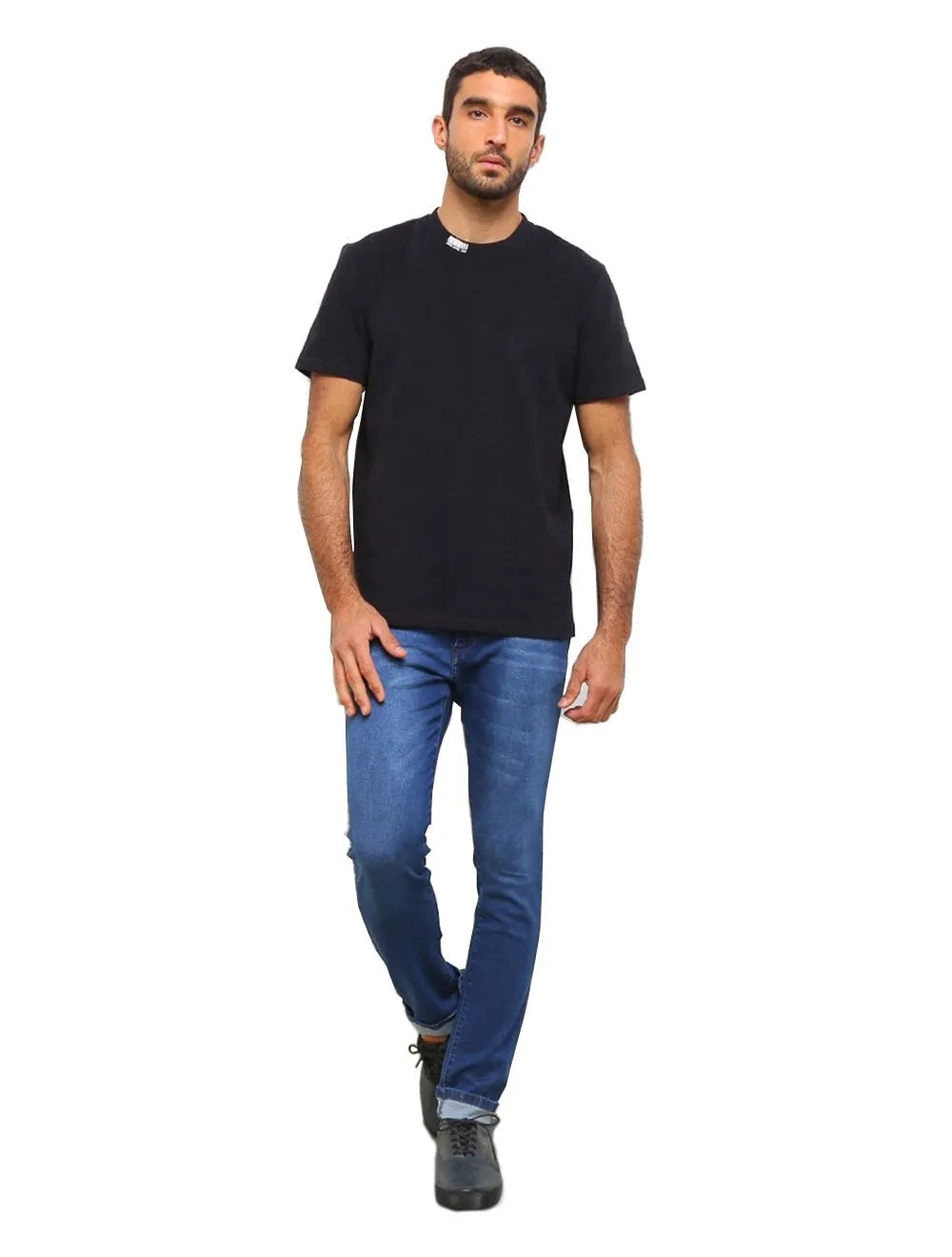 Camiseta John John Masculina Rx Neck Code Preta