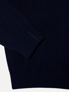 Suéter Lacoste Masculino Regular Fit Gola Redonda Logo Azul Marinho