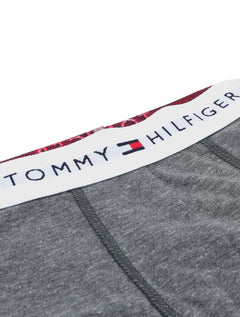 Cueca Tommy Hilfiger Cotton Stretch Trunk Preta Cinza Grafite Pack 3UN