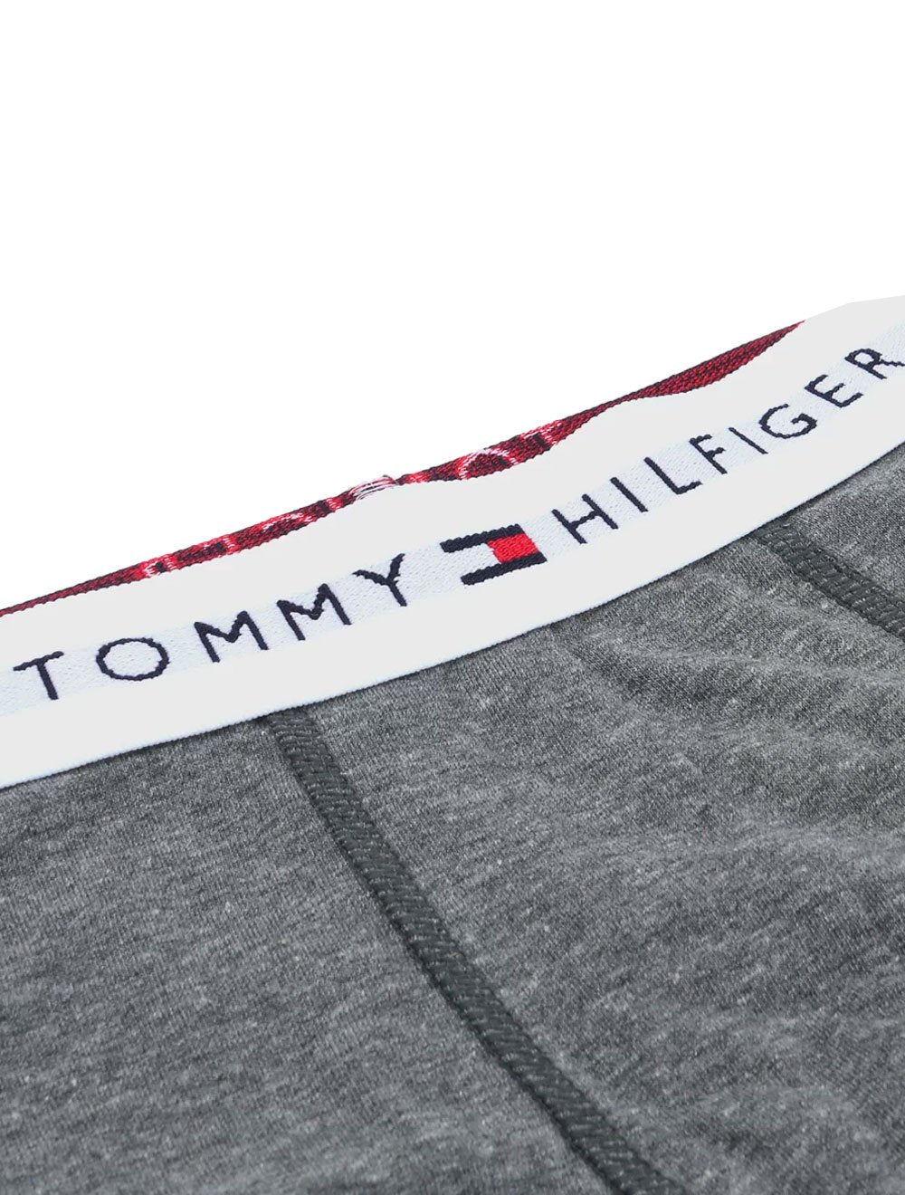 Cueca Tommy Hilfiger Cotton Stretch Trunk Preta Cinza Grafite Pack 3UN