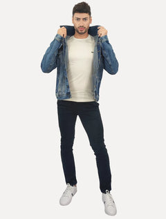 Jaqueta Nautica Masculina Jeans Azul Escuro