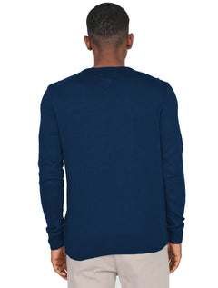 Suéter Aeropostale Masculino Tricot Aero Cursive Azul Marinho Mescla