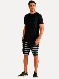 Camiseta Nautica Masculina Red Icon Preta