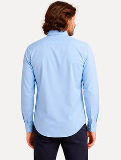 Camisa Tommy Hilfiger Masculina Regular Core Oxford Azul Claro