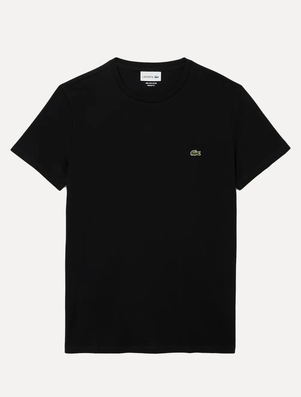 Camiseta Lacoste Masculina Jersey Pima Cotton Preta