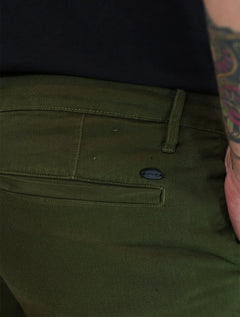 Calça Aramis Masculina Chino Color Basica Verde Militar