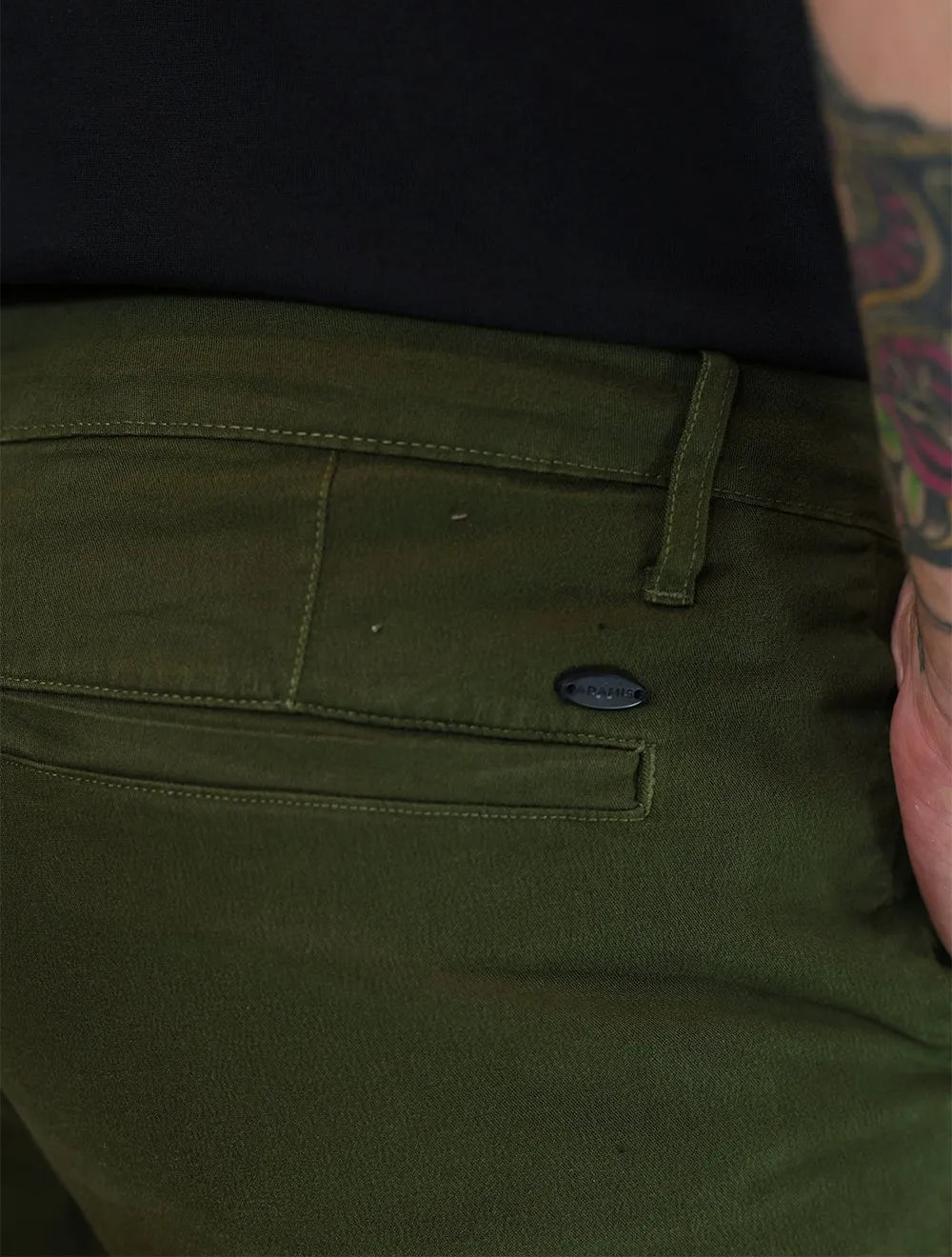 Calça Aramis Masculina Chino Color Basica Verde Militar