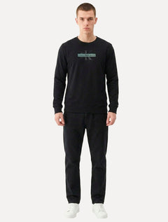 Moletom Calvin Klein Jeans Masculino Gel Reissue Stripe Preta