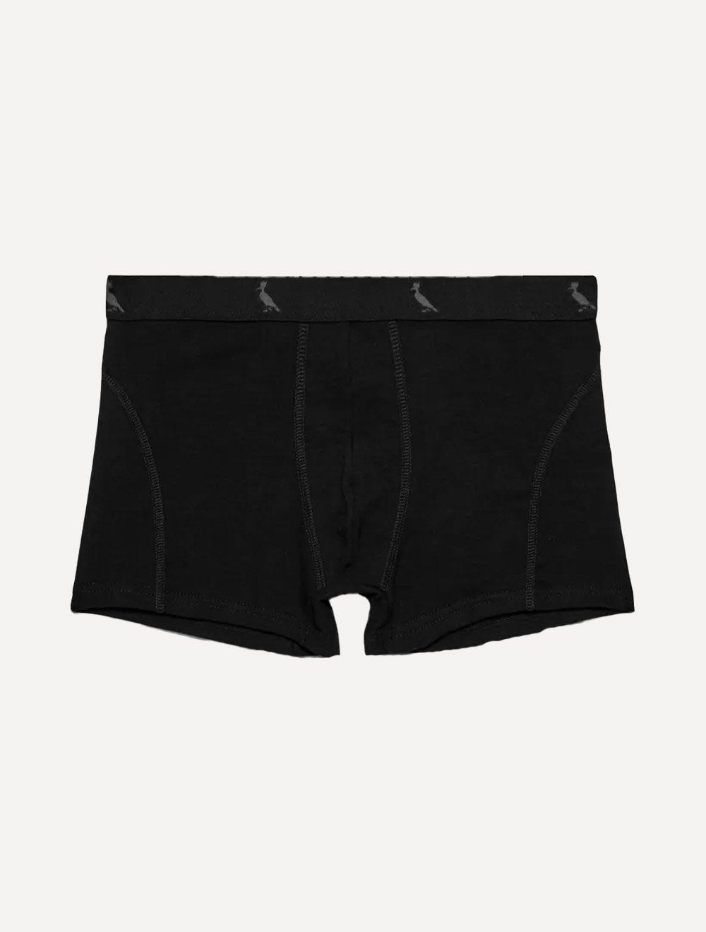Cueca Reserva Masculina Boxer Monocromatico Cotton Preta Pack 3UN