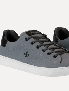 Tênis Dudalina Masculino SL Lona Mistral Napa Logo Chumbo