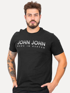 Camiseta John John Masculina Regular Fit Degradê Heaven Preta