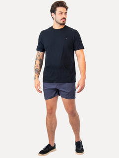 Short Reserva Masculino D'Água Beachwear Texture Azul Escuro Mescla