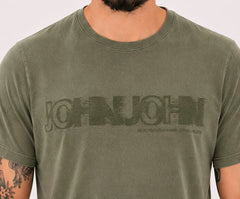 Camiseta John John Masculina Regular Fit Ghost Verde Militar