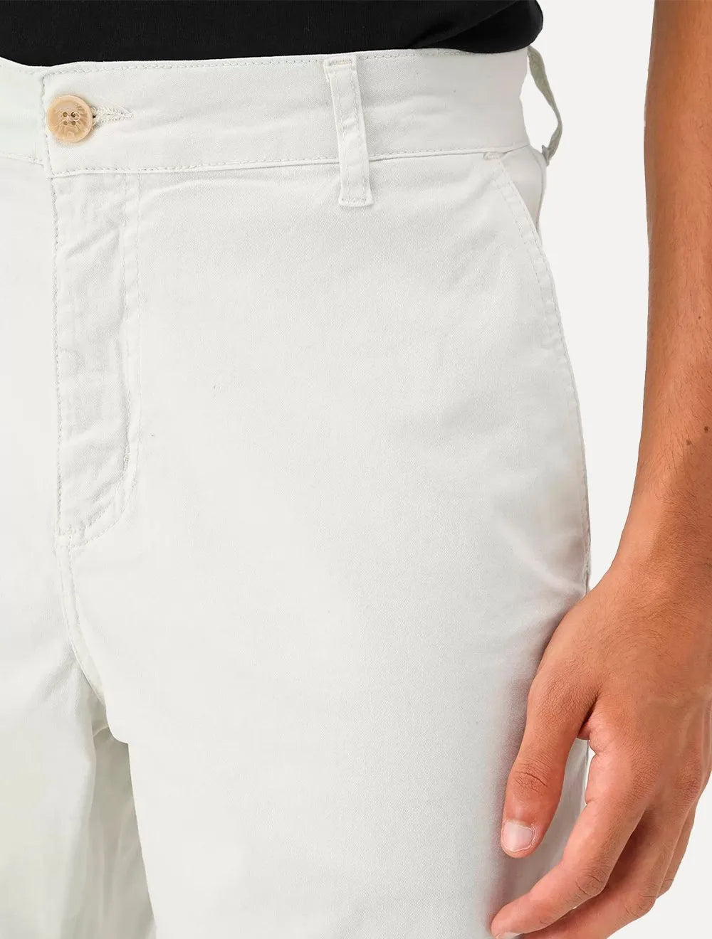Bermuda Guess Masculina Chino Stretch Off-White