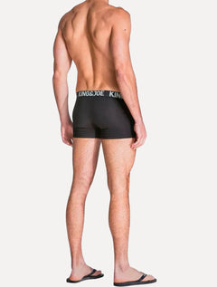Cueca King & Joe Boxer Lisa Logo Preta Pack 2UN