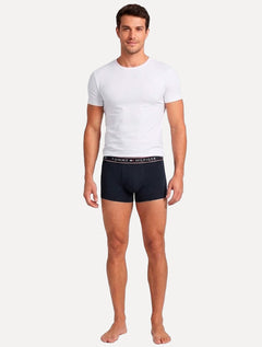 Cuecas Tommy Hilfiger Cotton Stretch Trunk Fancy Striped Marinho/ Listrada/ Bordô 3UN