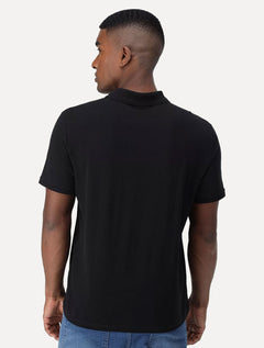 Polo John John Masculina Light Transfer Preta