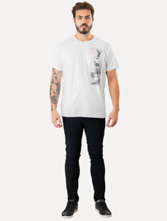 Camiseta Osklen Masculina Regular Stone Summer Sk8 Branca