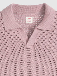 Polo Levis Masculina Dillon Open Collar Lilás