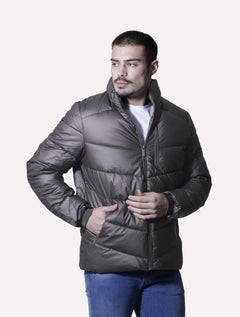 Jaqueta Victory Eagle Masculina Metallic Zip Chumbo