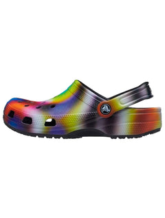 Sandália Crocs Masculina Classic Solarized Clog Preta/Multicolor