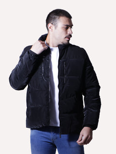 Jaqueta Victory Eagle Masculina Nylon Puffer Preta