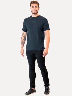 Camiseta Calvin Klein Jeans Masculina Institutional New Logo Azul Marinho