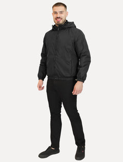 Jaqueta Dixen Masculina Corta-Vento Nylon Preta