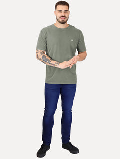 Camiseta Von der Volke Masculina Origineel Lion Stone Verde Escuro